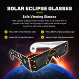 Solar Eclipse Glasses, (3 Pack)  - CE and ISO Certified For Direct Sun Viewing  - Safe Solar Viewer and Filter - Astronaut Design